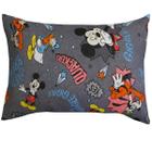 Fronha Portallar Malha Estampada Disney Mickey Alegre 48cmx68cm Cinza