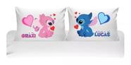 Fronhas Personalizadas Stitch E Angel