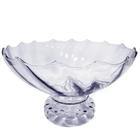 Fruteira De Mesa De Vidro Decorativa Redonda Grande 3L - Genova