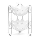 Fruteira De Mesa Dupla Cromada Branco - Capricho