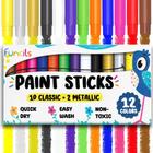 Funcils Tempera Paint Sticks para crianças e crianças de 1 a 6 anos