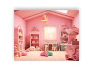 Fundo Fotográfico 1,55 X 1,20 - Quarto de Brinquedos Rosa 006 - Via Cores