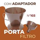 Funil Porta Filtro De Café N103 Em Plástico Com Adaptador - Erca Plast