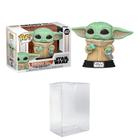 Funko Pop! Bobblehead Mandalorian Grogu com Biscoito - Vinil