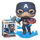 Funko Pop Capitão América Com Mjolnir Vingadores