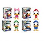 Funko Pop Disney DuckTales set com 4 personagens Huey 307 Dewey 308 Louie 309 Webby 310