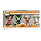 Funko Pop Dragon Ball Z: Messi, Goku, Vegeta & Cell - Conjunto com 4 Figuras de Ação