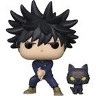 Funko pop jujutsu kaisen megumi fushiguro com cachorro 1112