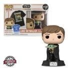 Funko Pop Luke Skywalker with Grogu 482 + Camiseta Tees XL