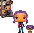 Funko Pop! Marvel Kate Bishop Dog Blacklight 1212 Exclusivo