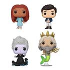 Funko Pop! Pequena Sereia Live Action - Set of 4 - Ariel,