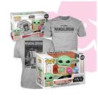 Funko Pop The Mandalorian 465 Grogu Flocked + Camiseta GG