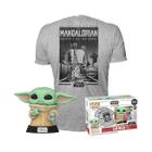 Funko Pop! The Mandalorian Grogu com Camiseta e Biscoitos