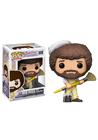 Funko POP! TV: Bob Ross - Bob Ross em Overalls Collectible Figure,Multi-colored