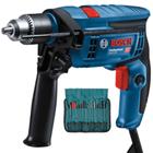 Furadeira de impacto 1/2" 750 watts com kit de 23 acessórios - GSB 13 RE - Bosch