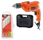 Furadeira de Impacto 3/8" 560W C/ Maleta TM500K - Black+Decker + Jogo de Brocas