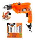 Furadeira De Impacto 560w Tm500 Black Decker 220v + Jg Brocas B&d