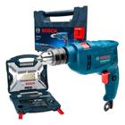 Furadeira De Impacto Bosch Gsb 550 Re Com Kit 100 Peças 220v