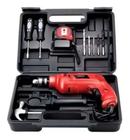 Furadeira De Impacto Mandril 3/8 650w Maleta E Kit Mondial 110v