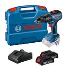 Furadeira e Parafusadeira de Impacto 18V com 2 Baterias e Maleta L-CASE GSB 18V-50 BOSCH