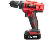 Furadeira e Parafusadeira Mondial a Bateria 12V com Maleta Power Tools FPF-06M