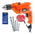 Furadeira Impacto Black Decker Com Kit Com Brocas Envio 24hr 110v