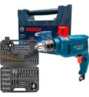 Furadeira Impacto Bosch 13mm Gsb 550 Re Kit 103 Peças 110v