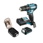 Furadeira parafus 12V HP333DWYX3 impct Makita + Kit 31 peças