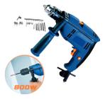 Furadeira Parafusadeira Impacto 13mm 800w 28 Peças 110v