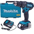 Furadeira Parafusadeira Impacto Bateria 18v Makita Dhp482sy