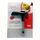 Furador de Coco Perfurador Manual Prático Abridor Inox Clink