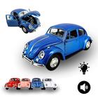 Fusca Carrinho Fusquinha Miniatura De Ferro Fricção C/Porta