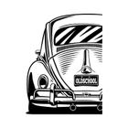 Fusca Old School - Adesivo De Parede