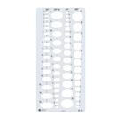 Gabarito para Desenho Elipses Polegadas com 60 Elipses Trident Mod. D-11