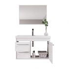 Gabinete Banheiro Em Mdf E Cuba - Potenza Branco 60Cm - Riverzza