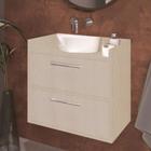 Gabinete Banheiro Suspenso 2 Potas Em Mdf Madeirado - Móveis Trovarelli