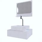 Gabinete Barcelona Branco 50 C/cuba + Kit Acessórios Branco - GABINETTO