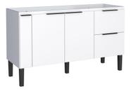 Gabinete cozinha 2 portas 3 gavetas cisne madeira 150 branco - COZIMAX