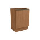 Gabinete de Cozinha Modulado Balcão Maxxi G742 c/ 1 Porta s/ Tampo 60cm Canela - Kappesberg