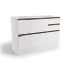 Gabinete de Cozinha Modulado Balcão Maxxi G746 1 Porta e 4 Gavetas p/ Pia Polipropileno Branco - Kappesberg