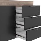 Gabinete de Pia 120 Flamingo Cozimax Preto/Tamarindo