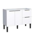 Gabinete de Pia 120 Madeira Cisne Cozimax Branco