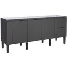 Gabinete em Madeira Cisne Preto para Pias de 2,00 Metros com  - P100394 - COZIMAX