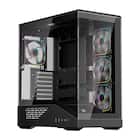 Gabinete Gamer 1STPLAYER GM7, Mid Tower, ATX, Lateral em Vidro Temperado, Sem Fan, Preto - GM7-BK