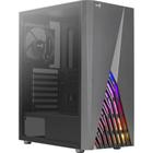 Gabinete Gamer Aerocool Delta Preto RGB Lateral Vidro