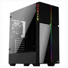 Gabinete Gamer Aerocool Playa RGB Lateral Vidro Preto