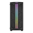 Gabinete Gamer Aerocool Prime Preto RBG Lateral Vidro