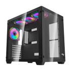 Gabinete Gamer Aigo Darkflash C285, ARGB, Mid-Tower, Lateral de Vidro, Com 4 Fans, Preto, C285-BK-4F