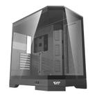 Gabinete Gamer Aigo Darkflash DQX90, RGB, Mid-Tower, Lateral de Vidro, Com 4 Fans, Preto, DQX90-FAN-BK