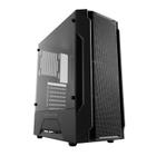 Gabinete Gamer Aigo DarkFlash Leo Preto Lateral Vidro